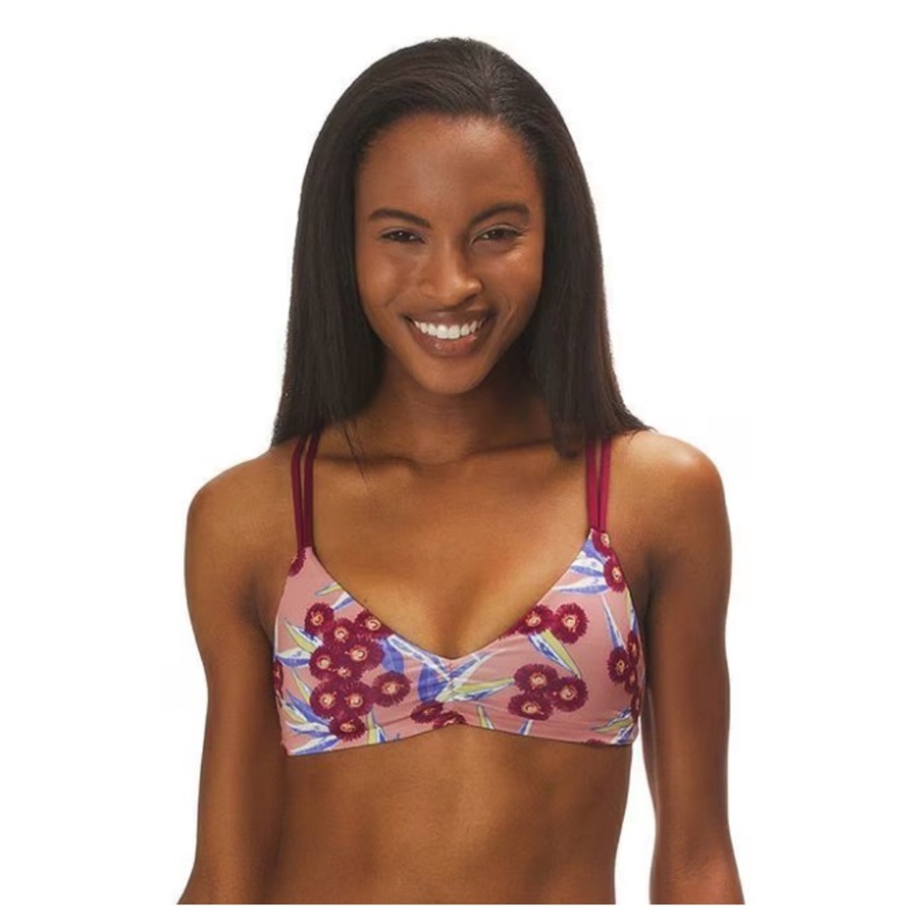 Patagonia Reversible Seaglass Bay Bikini Top Size S